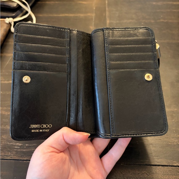 Jimmy Choo Black Star Studded Wallet - Picture 2 of 10